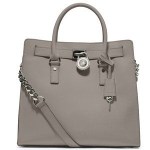 EUC Michael Kors Large Saffiano Leather Hamilton Shoulder Bag